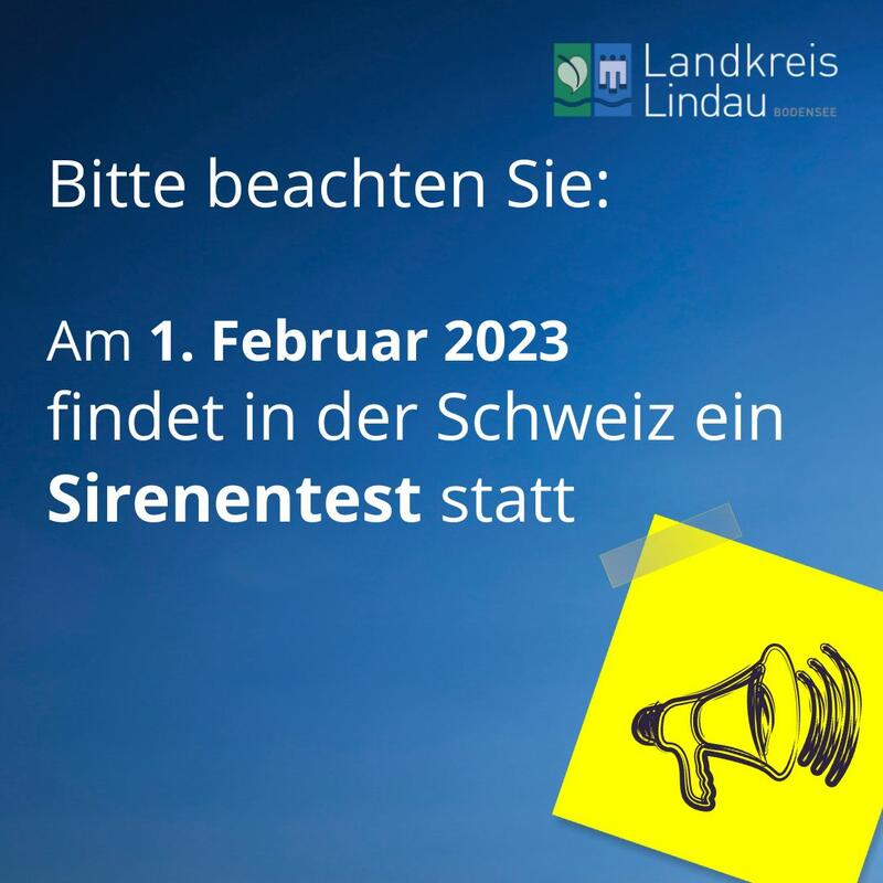 Sirenentest in der Schweiz am 1. Februar 2023