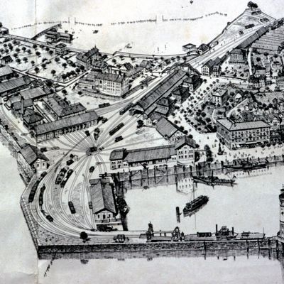 Bild vergrößern: Ein Teil der Lindauer Insel um 1823