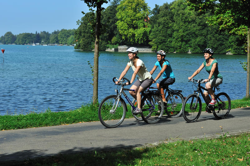 Radfahren am See